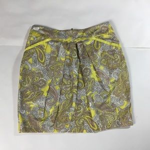 H & M Summer Booty Skirt‎ size 6 Yellow multi